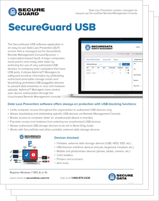 SecureGuard Product DataSheet