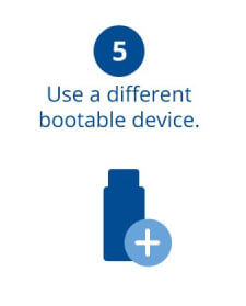 A USB drive represents a bootable device.