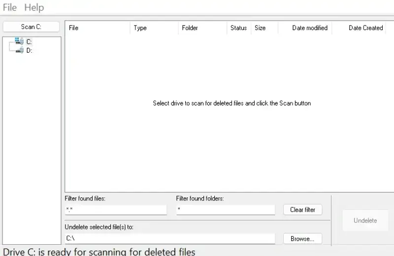 Using SecureRecovery Undelete