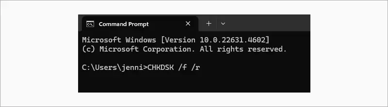 Type wmic diskdrive get status,model in Command Prompt