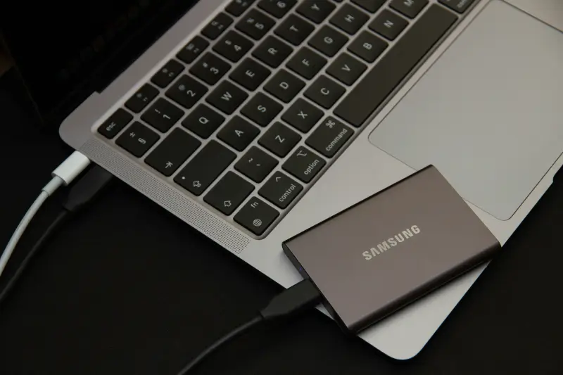 Use an external hard drive to transfer files