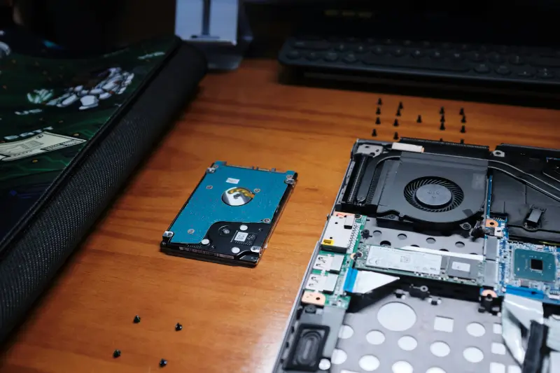 removing the hard drive from a dead laptop